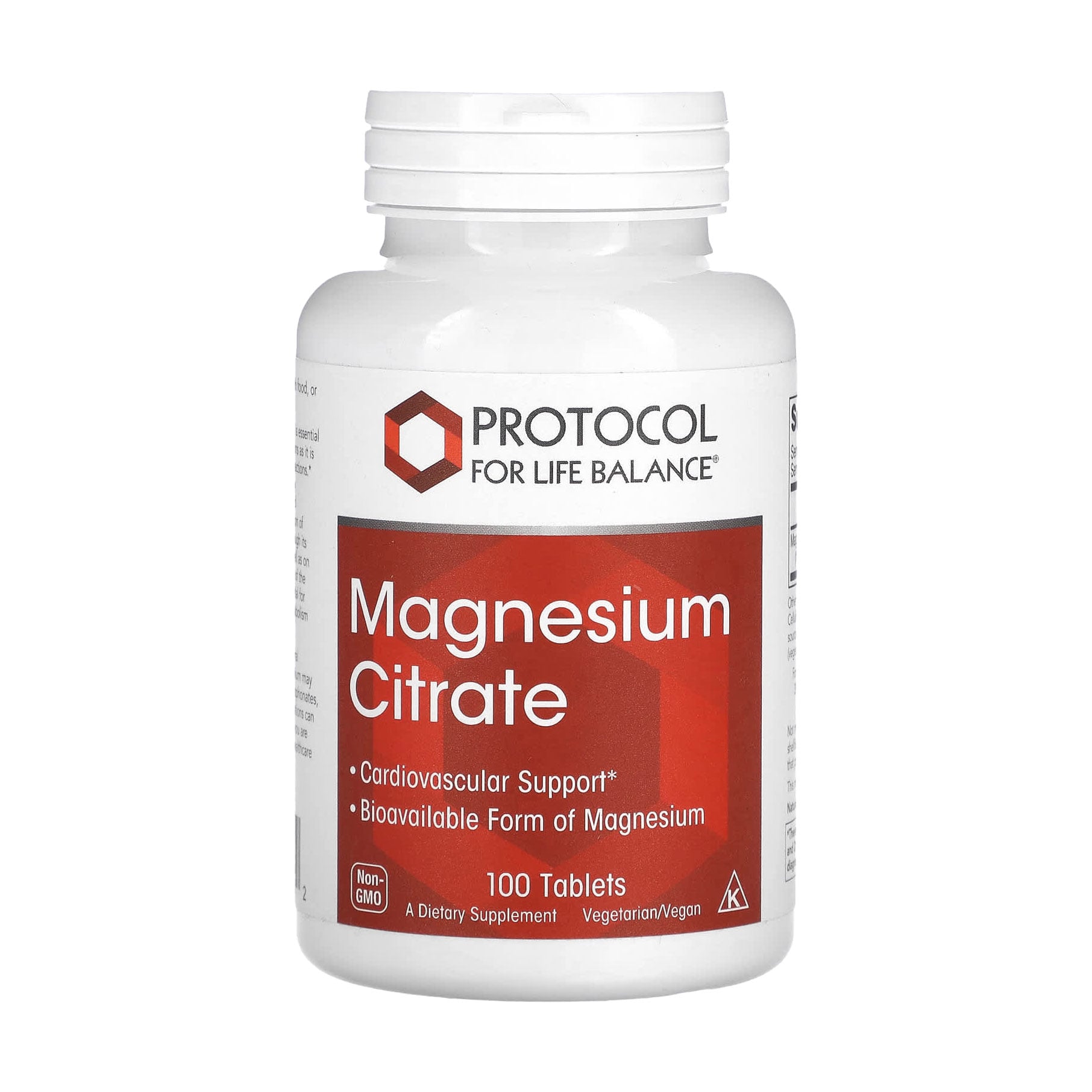 Магній цитрат Protocol For Life Balance Magnesium Citrate, 100 таблеток