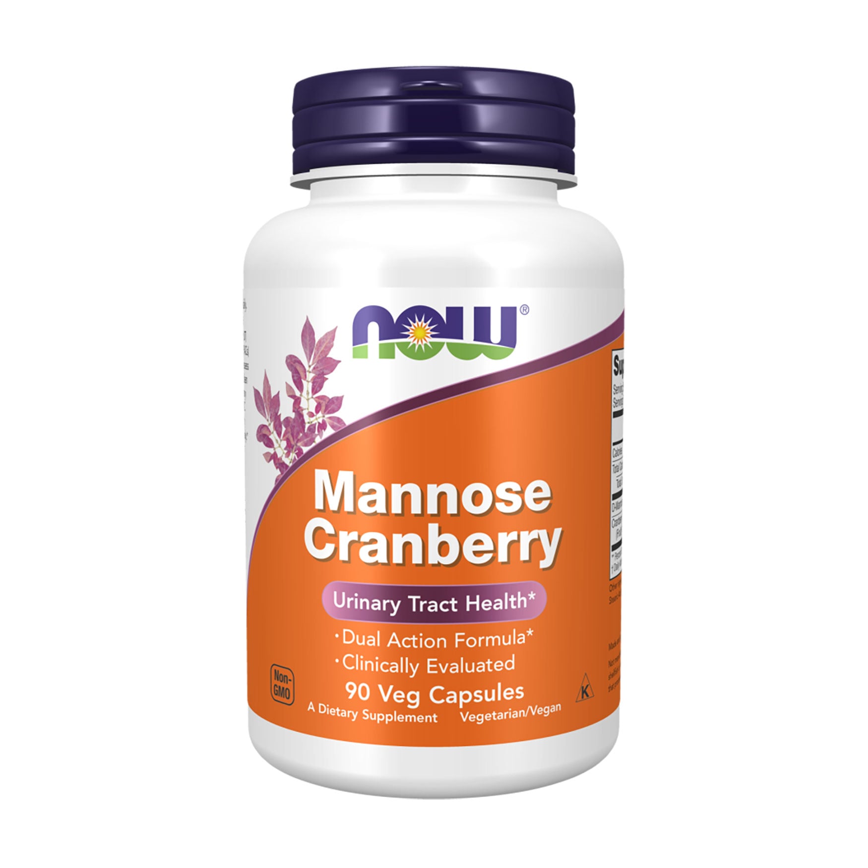 Манноза та журавлина NOW foods Mannose Cranberry, 90 капсул