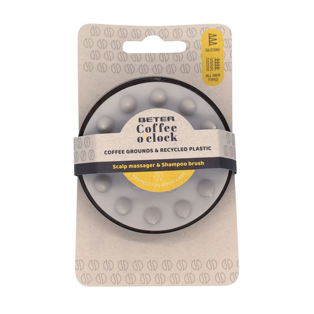 Масажна щітка для шкіри голови BETER Coffee O'clock Massage Brush