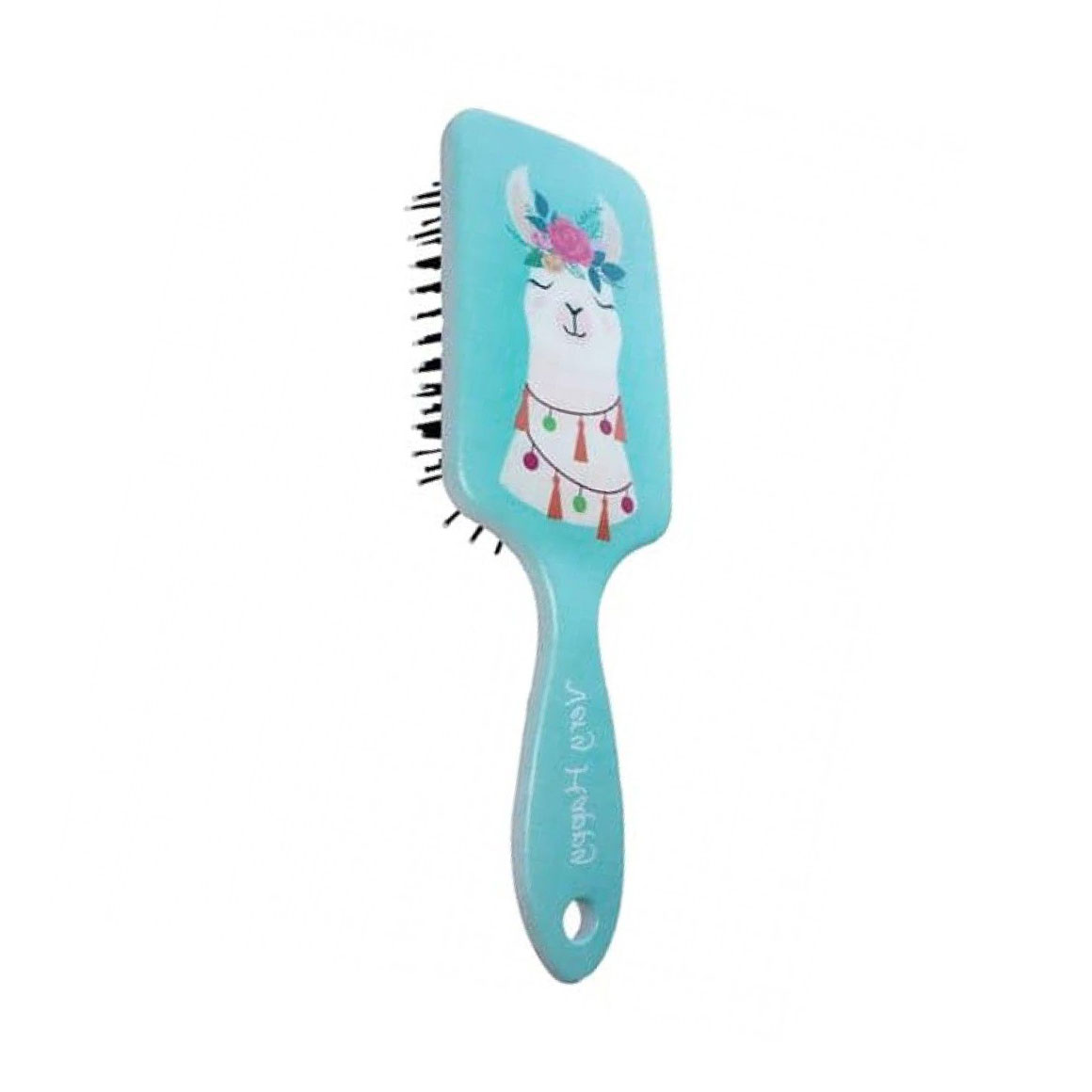 Масажна щітка для волосся Cosmo Shop Very Happy прямокутна, 22*7 см, бірюзова, 1 шт (CS407L)