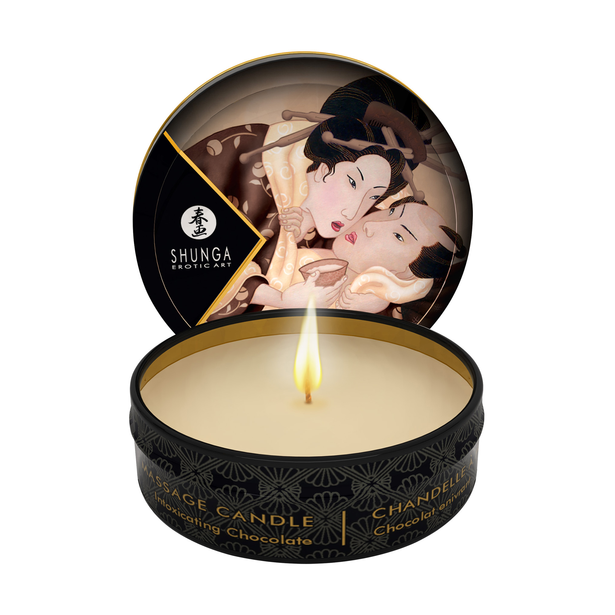 Масажна свічка Shunga Massage Candle Intoxicating Chocolate з афродизіаками, 30 мл