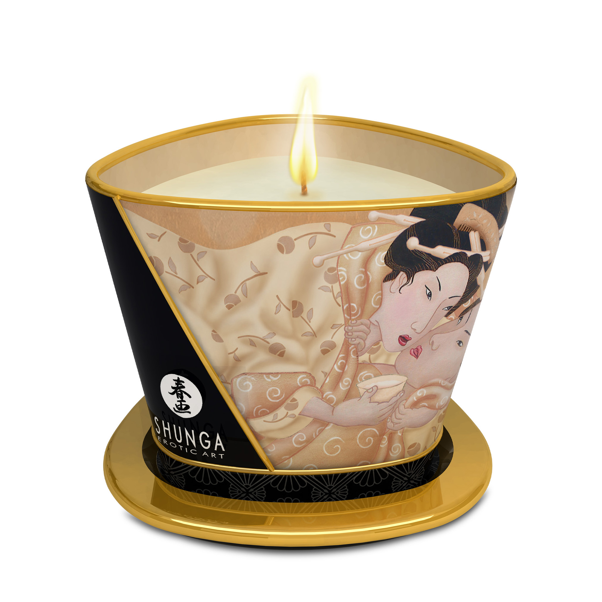 Масажна свічка Shunga Massage Candle Vanilla Fetish з афродизіаками, 170 мл