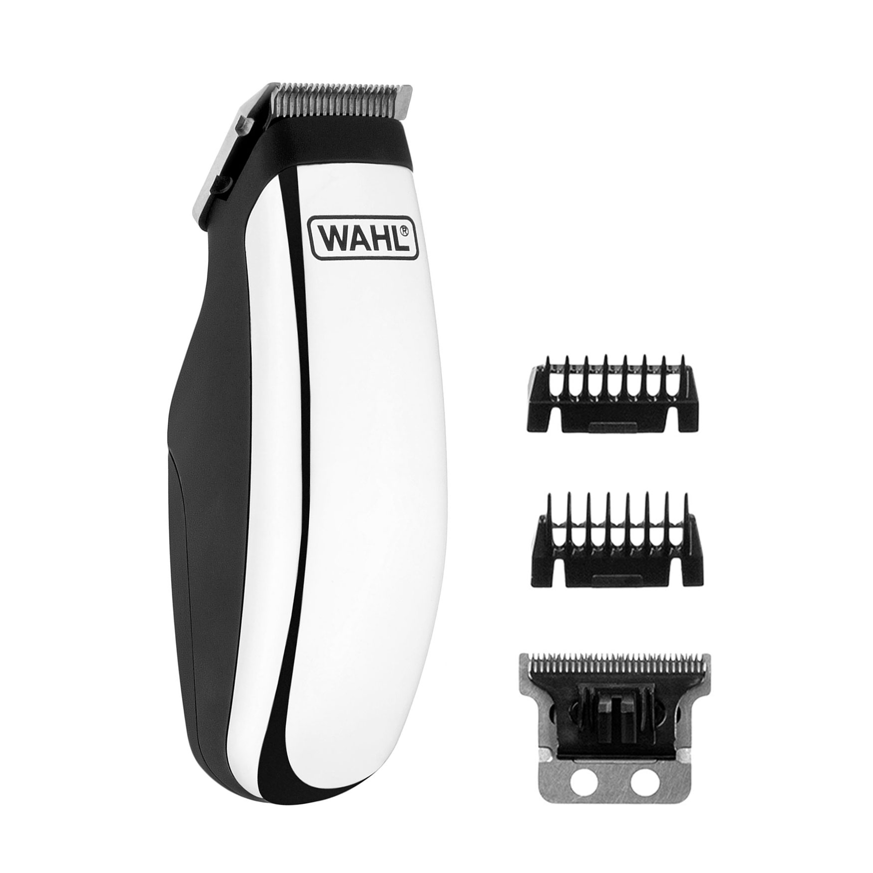 Машинка для стрижки домашніх тварин WAHL Pocket Pro Deluxe 2 насадки, чорно-срібляста (09962-2016)