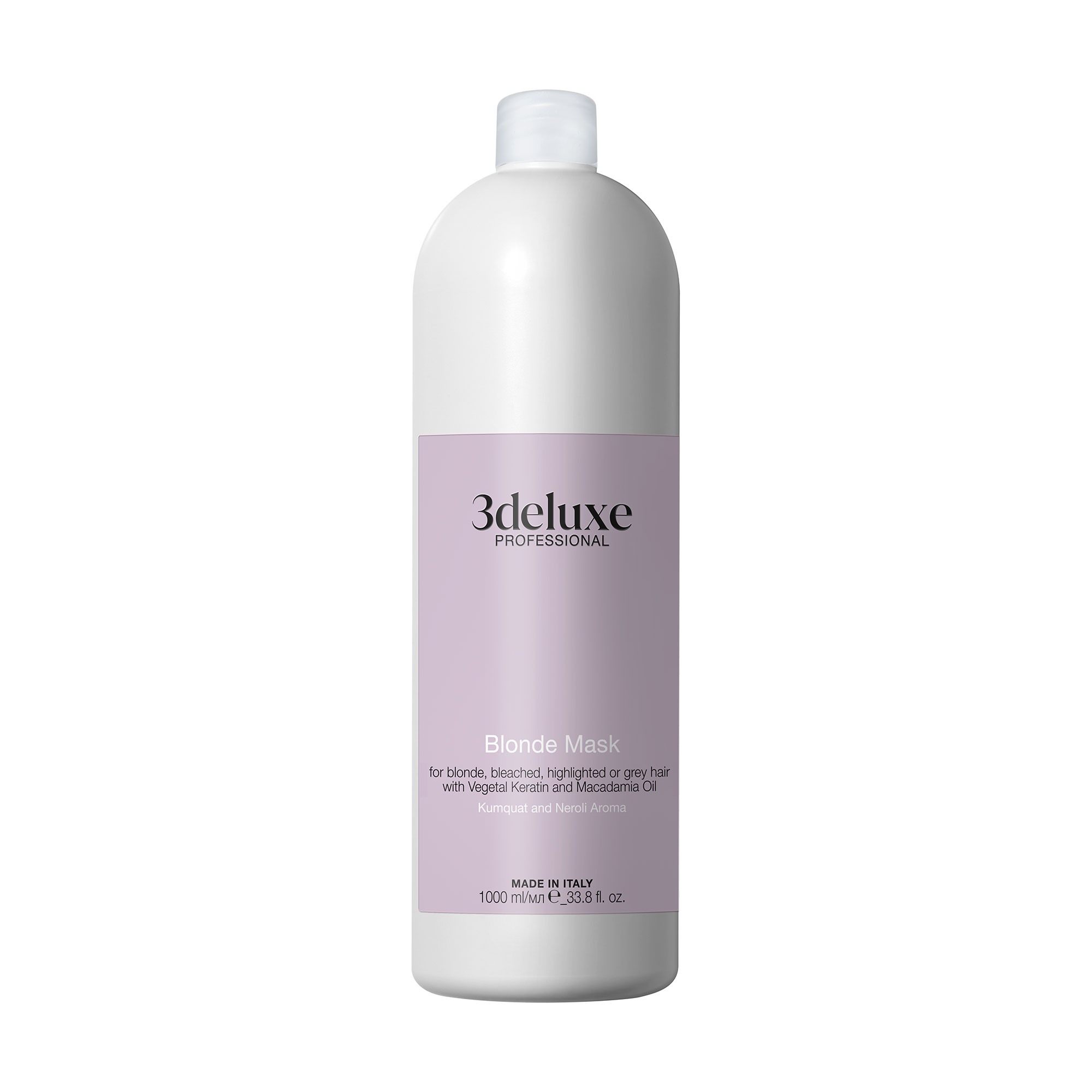 Маска 3DeLuXe Blonde Mask для світлого, освітленого та сивого волосся, 1 л