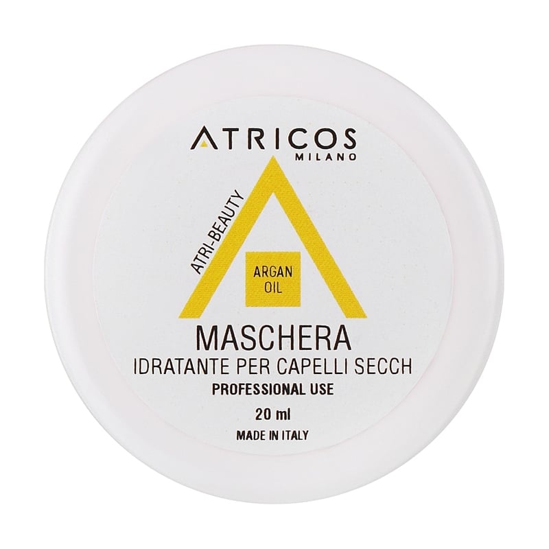 Маска Atricos Milano Atri-Beauty Moisturising Mask для сухого волосся, з аргановою олією, 20 мл