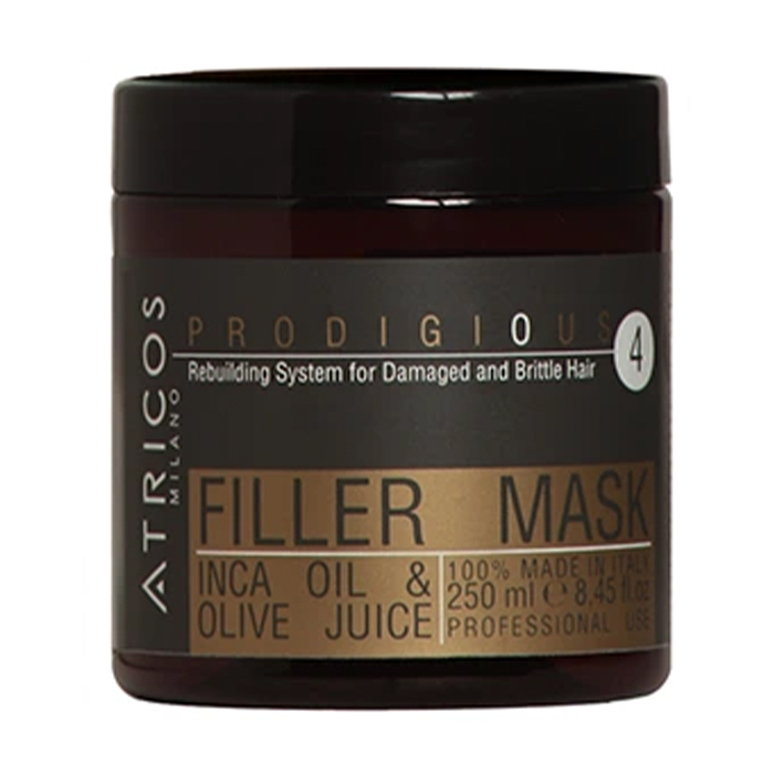 Маска Atricos Milano Prodigious Filler Mask для пошкодженого та ламкого волосся, 250 мл