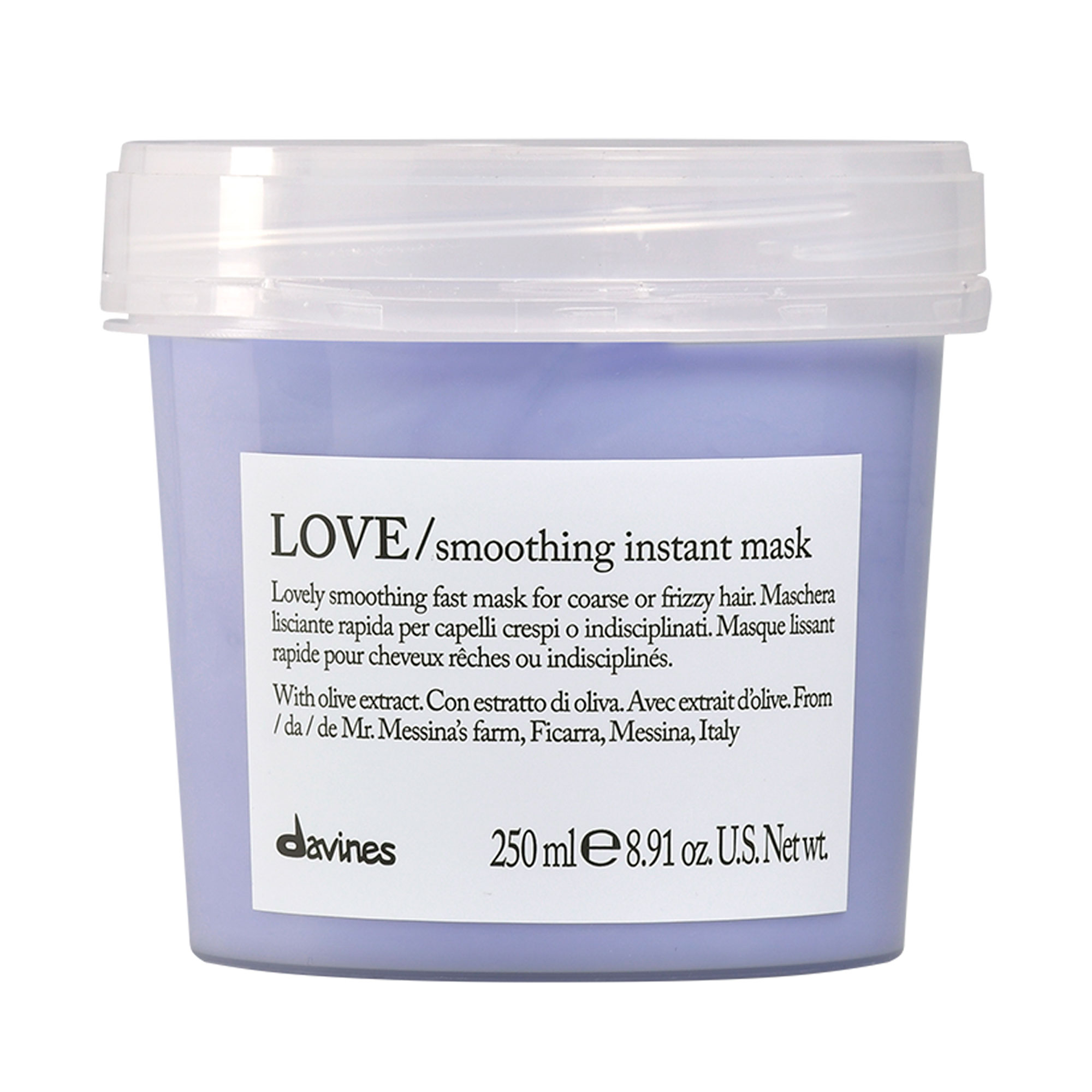 Маска Davines Love Smoothing Instant Mask для миттєвого розгладження та надання м'якості неслухняному та хвилястому волоссю, 250 мл