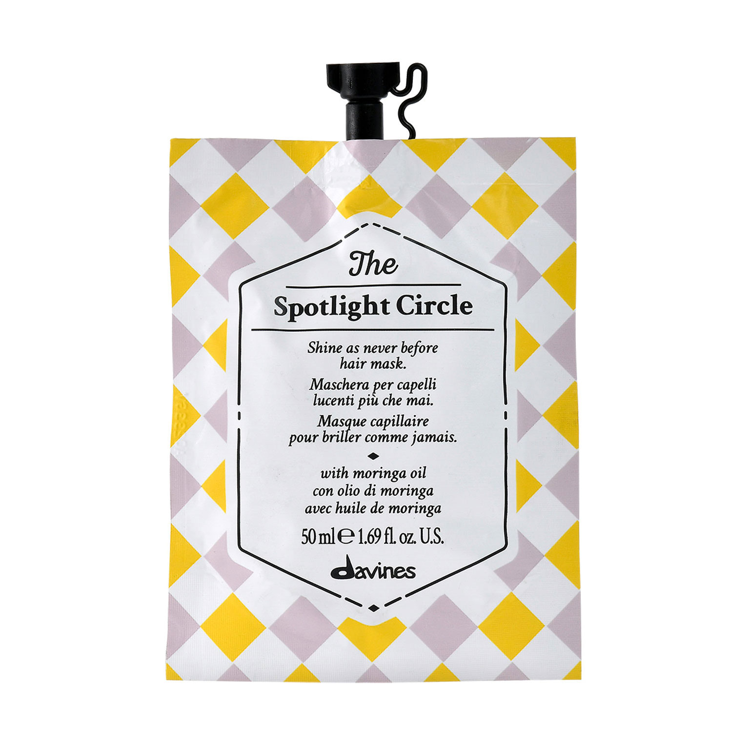Маска Davines The Spotlight Circle Hair Mask  для екстраблиску волосся, 50 мл