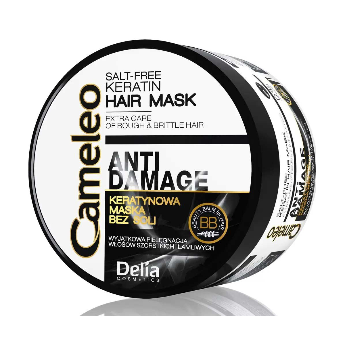 Маска Delia Cosmetics Cameleo ВВ Anti Damage Keratin Hair Mask для пошкодженого волосся, з кератином, 200 мл