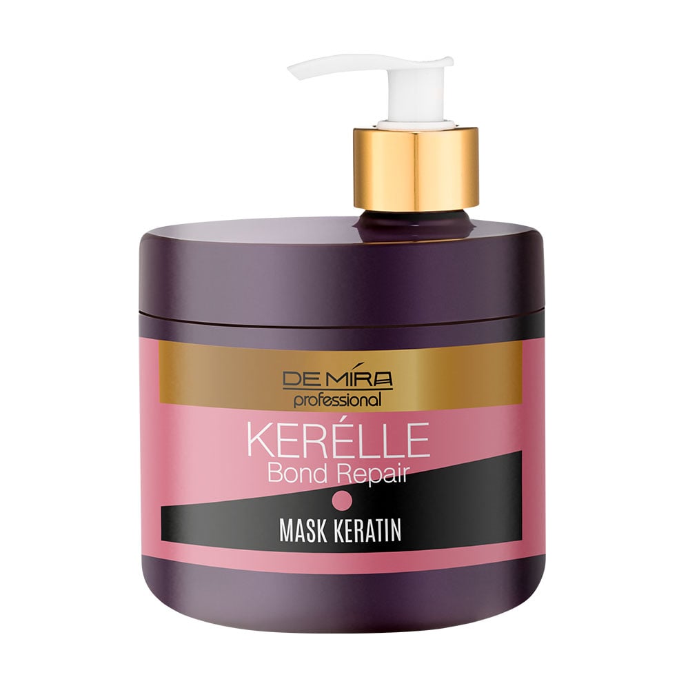 Маска DeMira Professional Kerelle Bond Repair Keratin Mask для ослабленого та пошкодженого волосся, 500 мл