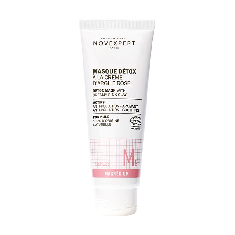 Маска-детокс для обличчя Novexpert Magnesium Mask Detox With Creamy Pink Clay, 75 мл