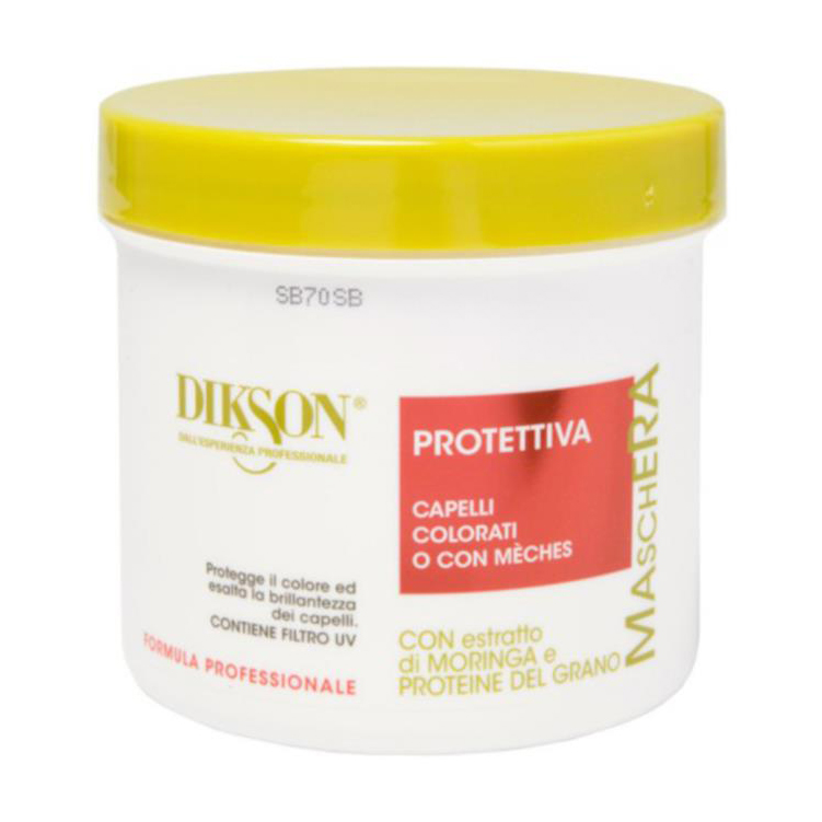 Маска Dikson Protettiva Capelli Colorati для блиску та захисту кольору волосся, з екстрактом моринги та пшенічним білком, 500 мл