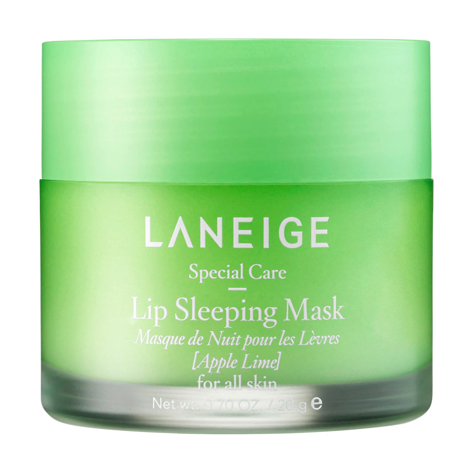 Маска для губ Laneige Lip Sleeping Mask Apple Lime Інтенсивно регенеруюча, з ароматом яблука та лайма, 20 мл
