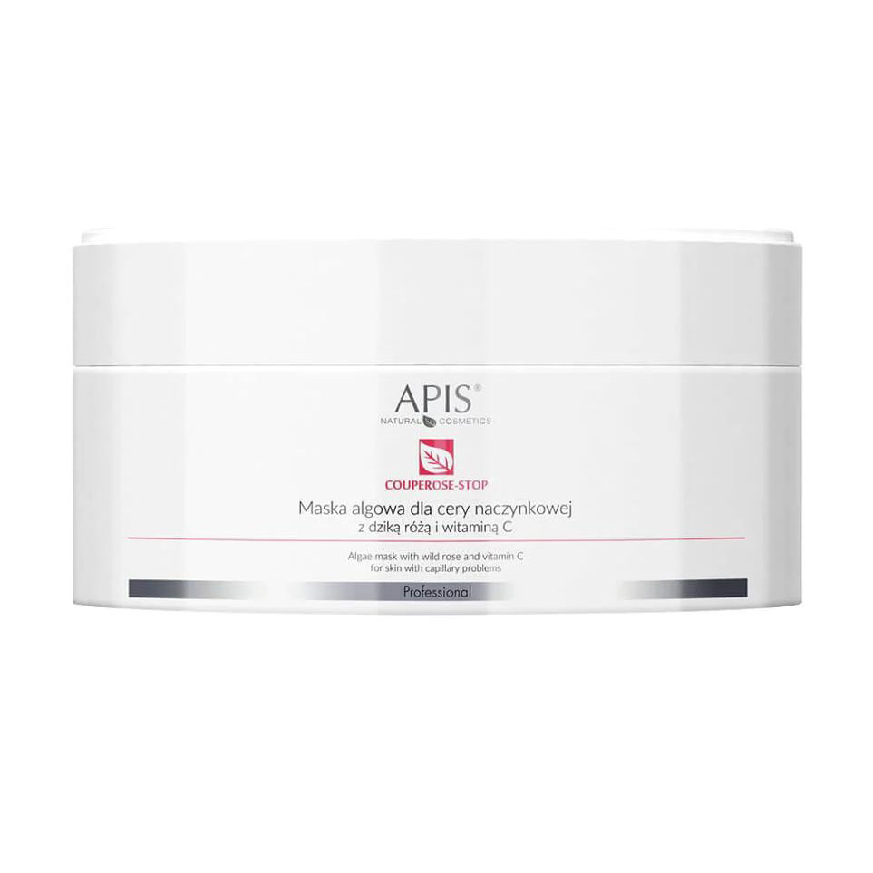 Маска для обличчя Apis Natural Cosmetics Couperose-Stop Algae Mask з екстрактом шипшини та вітаміном С, 100 г