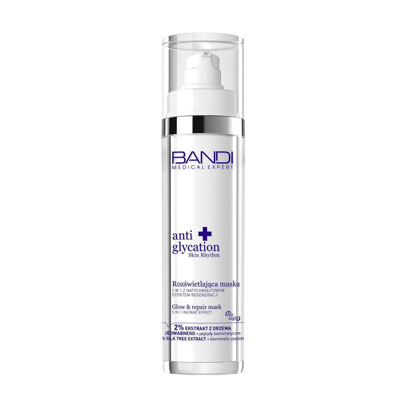 Маска для обличчя Bandi Medical Expert Anti Glycation Skin Rhythm Glow &amp; Repair Mask 2 In 1 Instant Effect для сяяння та відновлення, 50 мл