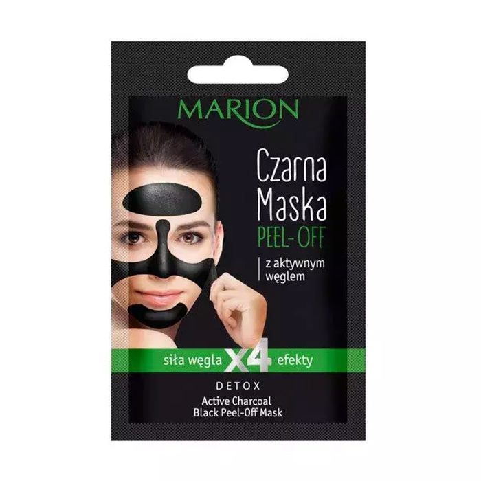 Маска для обличчя Marion Detox Active Charcoal Black Peel-Off Face Mask, 6 г