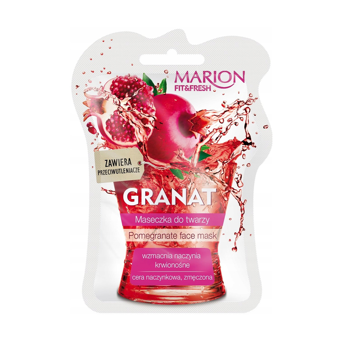 Маска для обличчя Marion Fit &amp; Fresh Pomegranate Face Mask, 7.5 мл