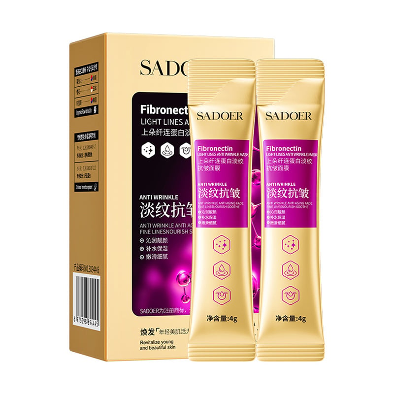 Маска для обличчя Sadoer Fibronectin Light Lines Anti Wrinkle Mask з фібронектином, 20*4 г