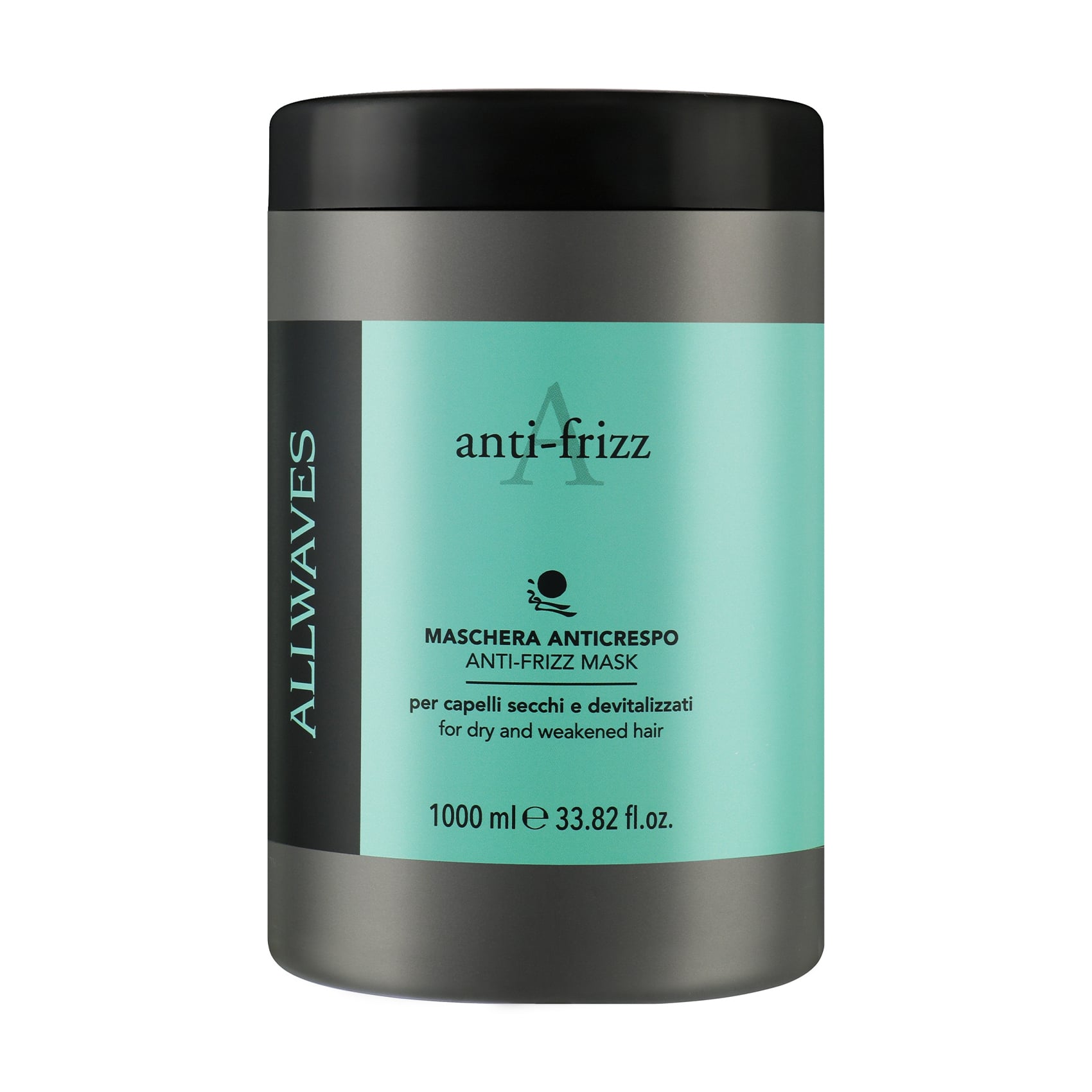 Маска для сухого та ослабленого волосся Allwaves Anti-Frizz Mask, 1 л