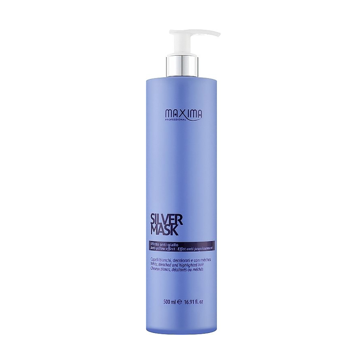 Маска для волосся Maxima Professional Silver Anti-Yellow Effect Mask з антижовтим ефектом, 500 мл