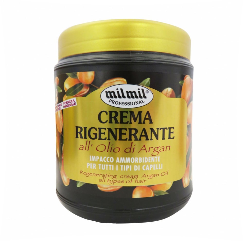 Маска для волосся MilMil Professional Crema Rigenerante Відновлювальна, з аргановою олією, 1 л