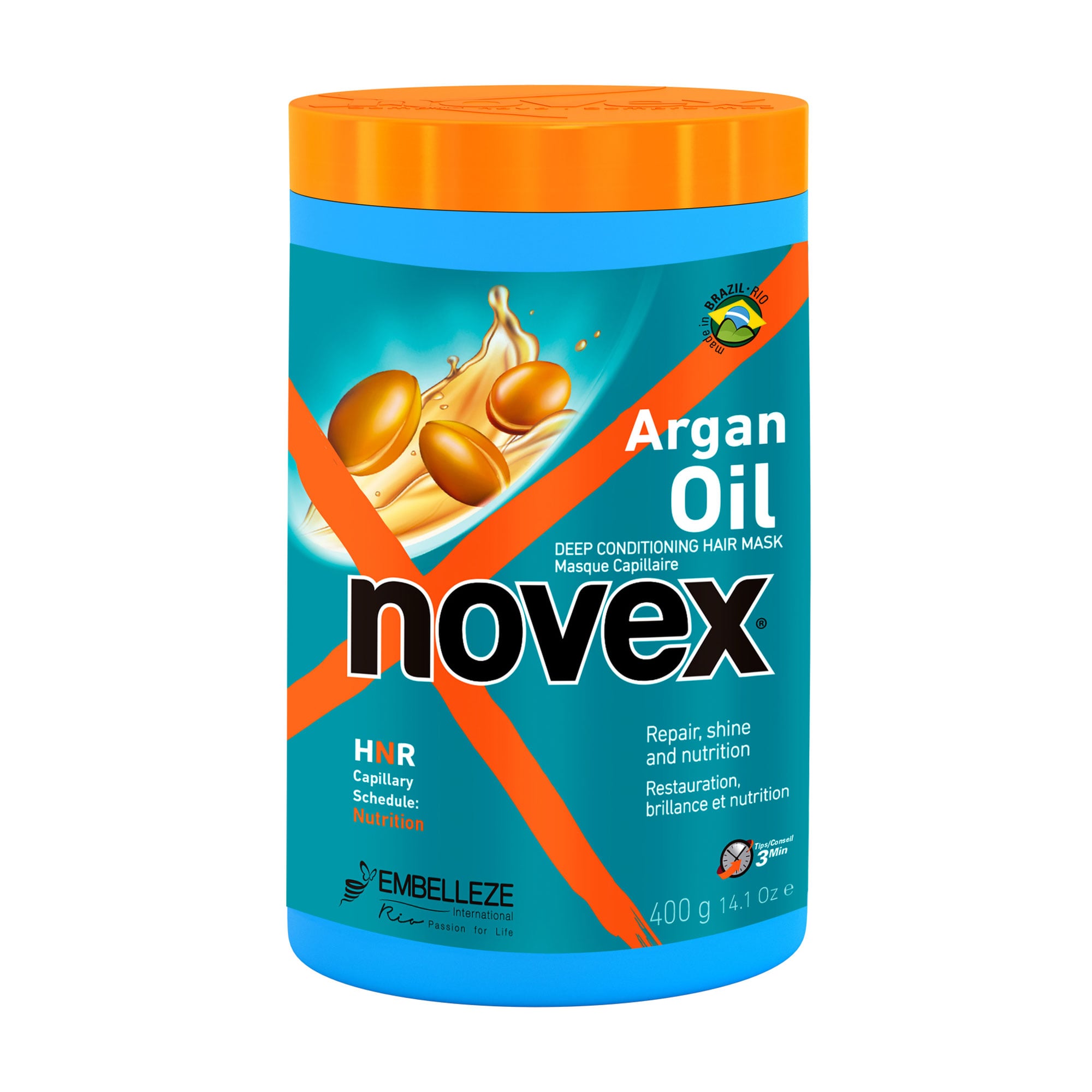Маска для волосся Novex Argan Oil Hair Mask з аргановою олією, 400 г