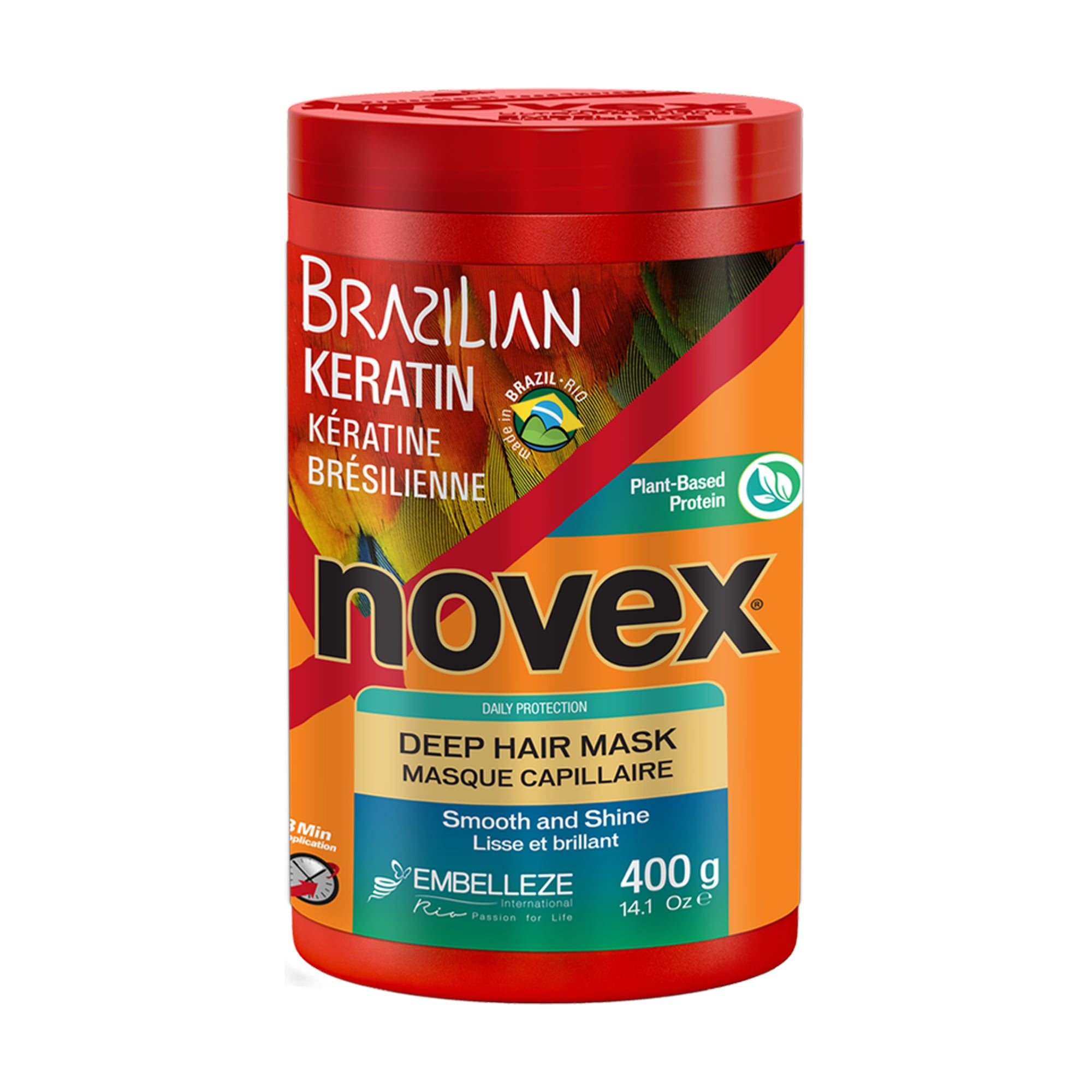 Маска для волосся Novex Brazilian Keratin, 400 г