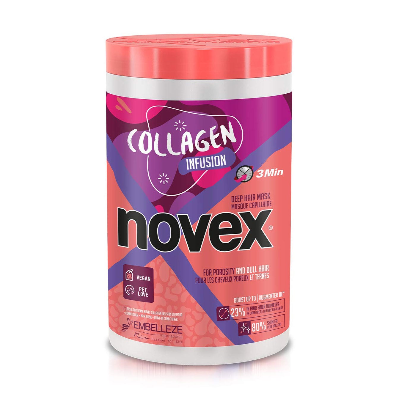 Маска для волосся Novex Collagen Infusion Hair Mask з колагеном, 400 г