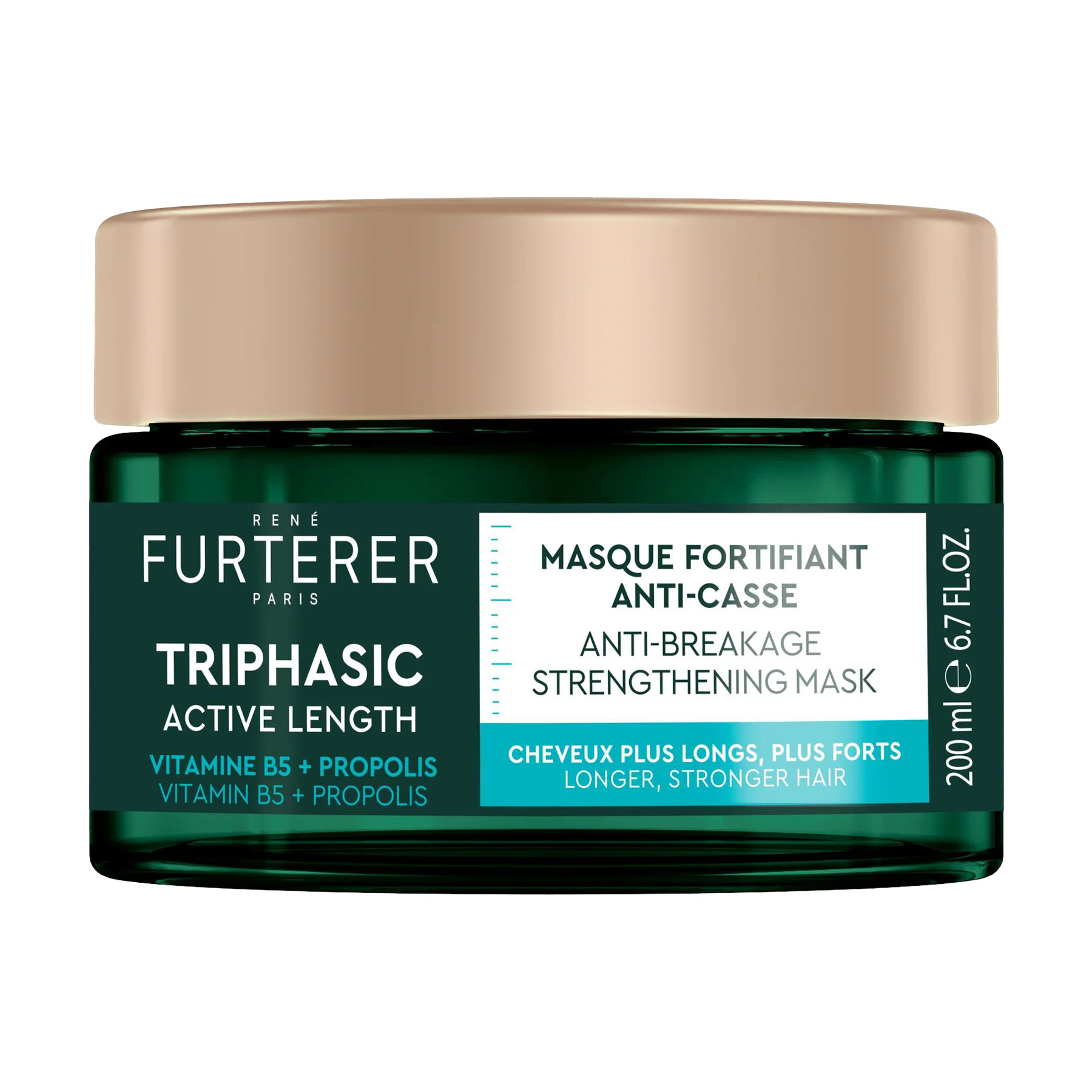 Маска для волосся Rene Furterer Triphasic Active Grow Anti-Breakage Strengthening Mask, 200 мл
