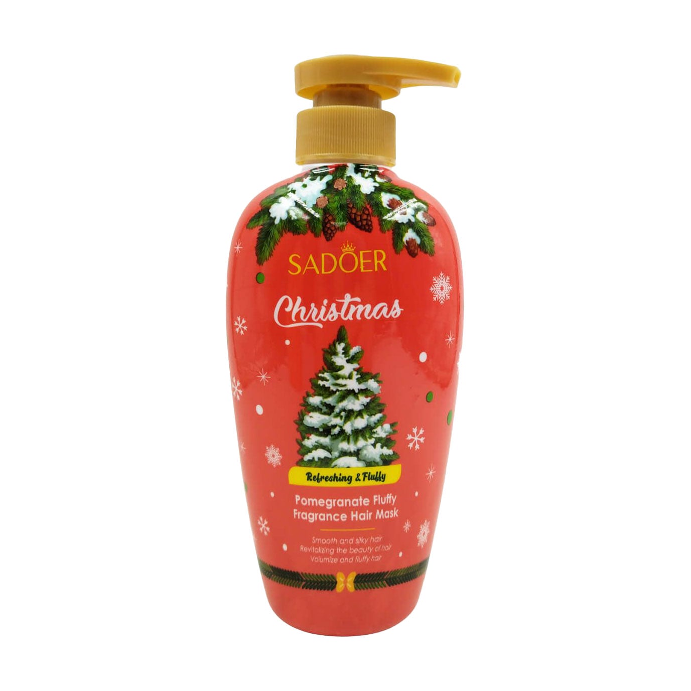 Маска для волосся Sadoer Christmas Pomegranate Fluffy Fragrance Hair Mask, 500 мл