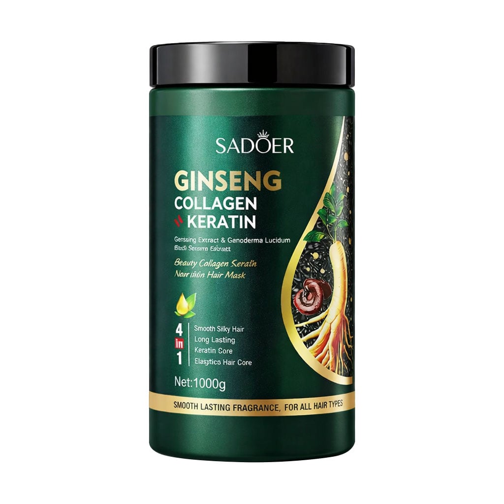 Маска для волосся Sadoer Ginseng Collagen Smoothe Nourishing Hair Mask, 1 кг
