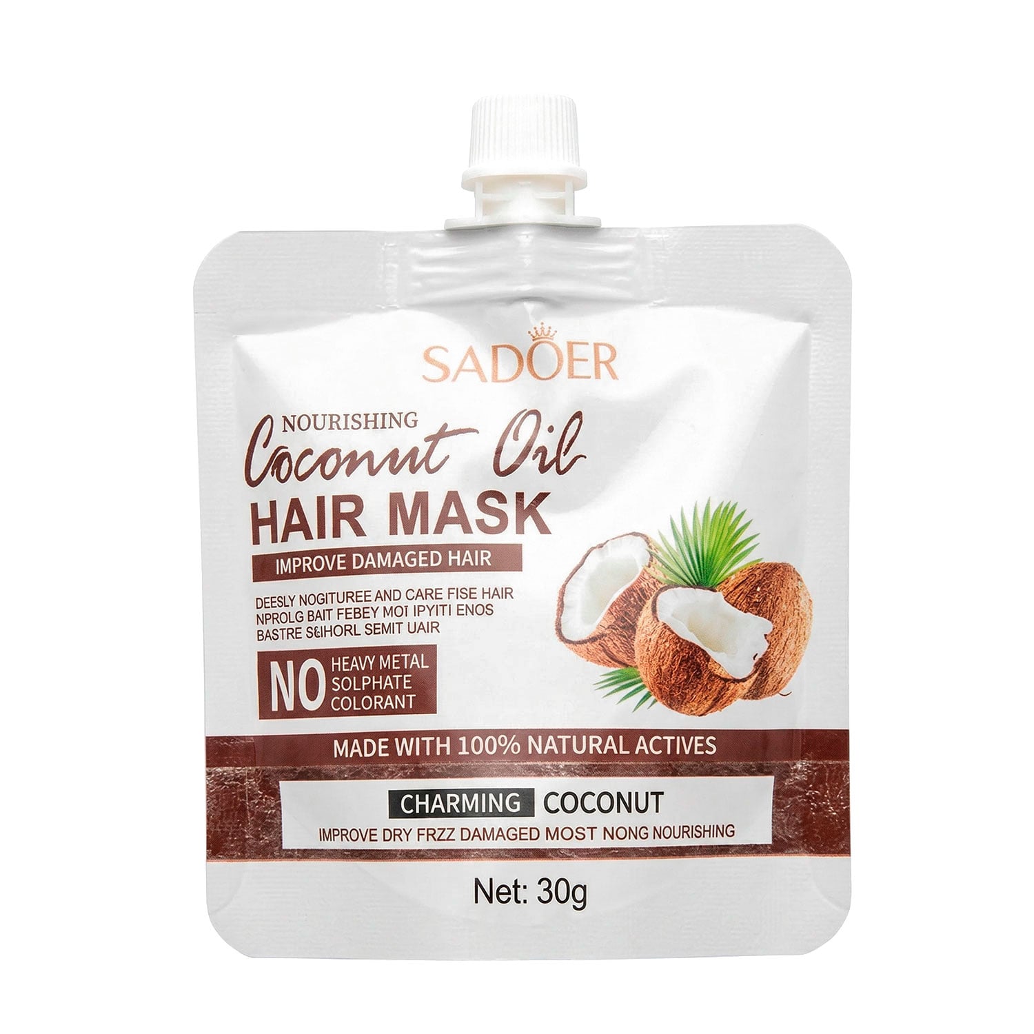 Маска для волосся Sadoer Nourishing Coconut Oil Hair Mask, 30 г