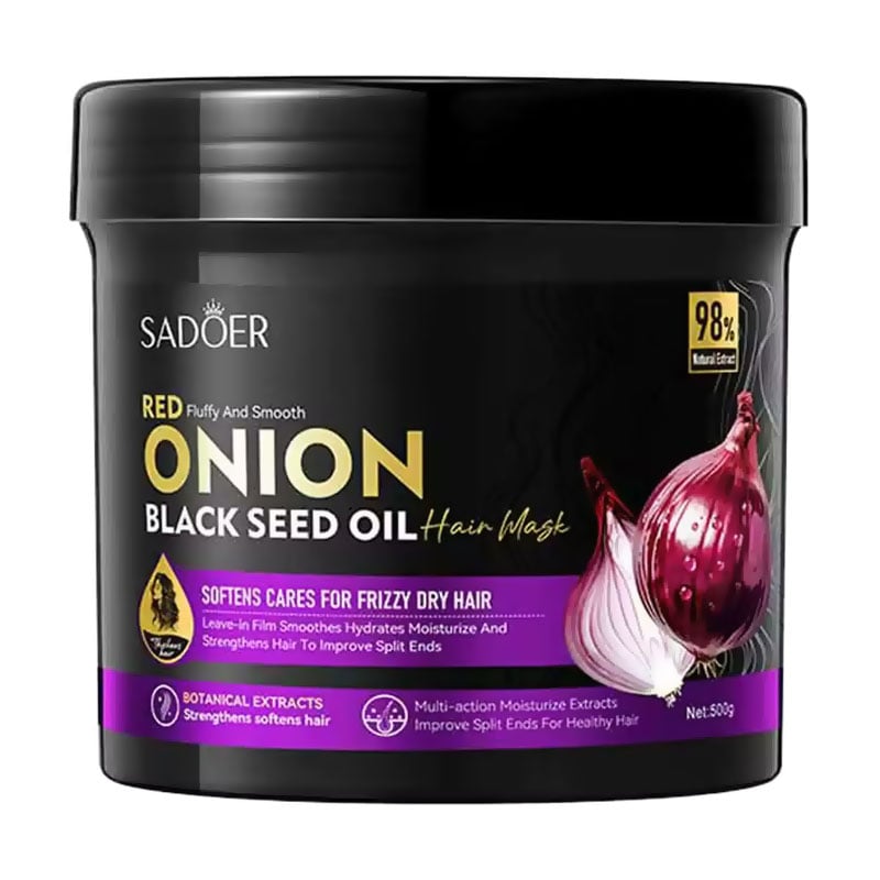 Маска для волосся Sadoer Red Onion Black Seed Oil Hair Mask, 500 г