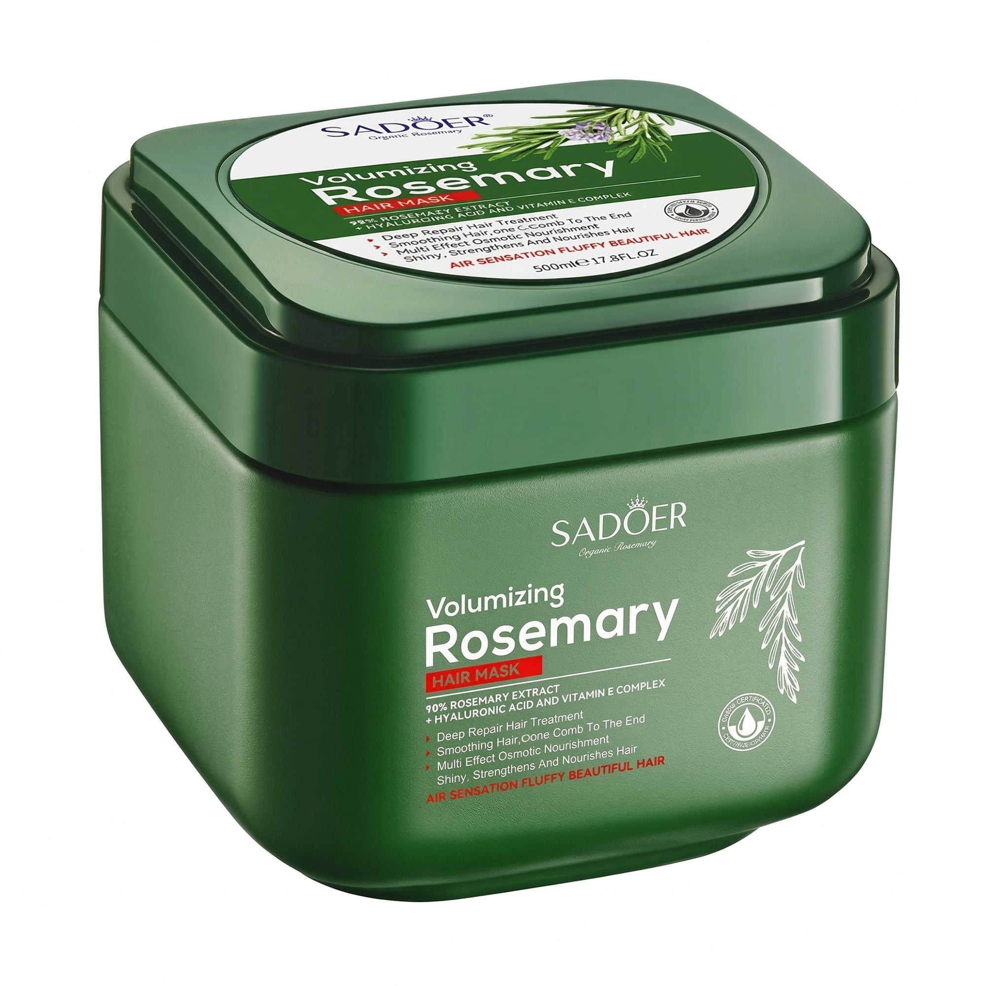 Маска для волосся Sadoer Volumizing Rosemary Hair Mask, 500 мл