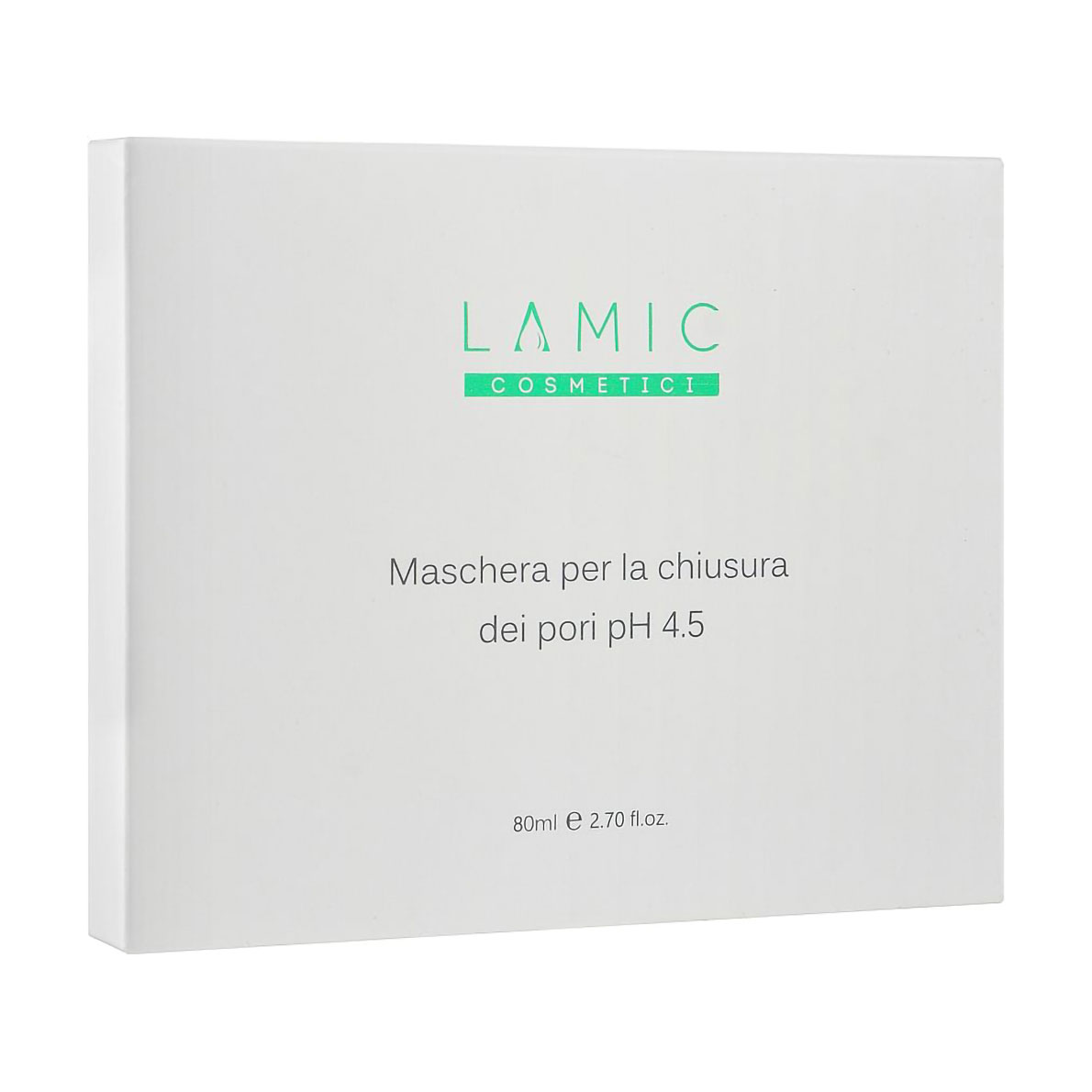 Маска для закриття пор обличчя Lamic Cosmetici Maschera Per La Chiusura Dei Pori Ph 4.5, 4*20 мл