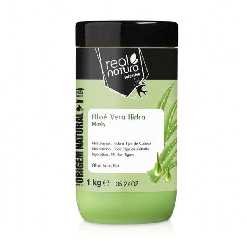 Маска для зволоження волосся Real Natura Sem Sal Aloe Vera Hidra, 1 кг