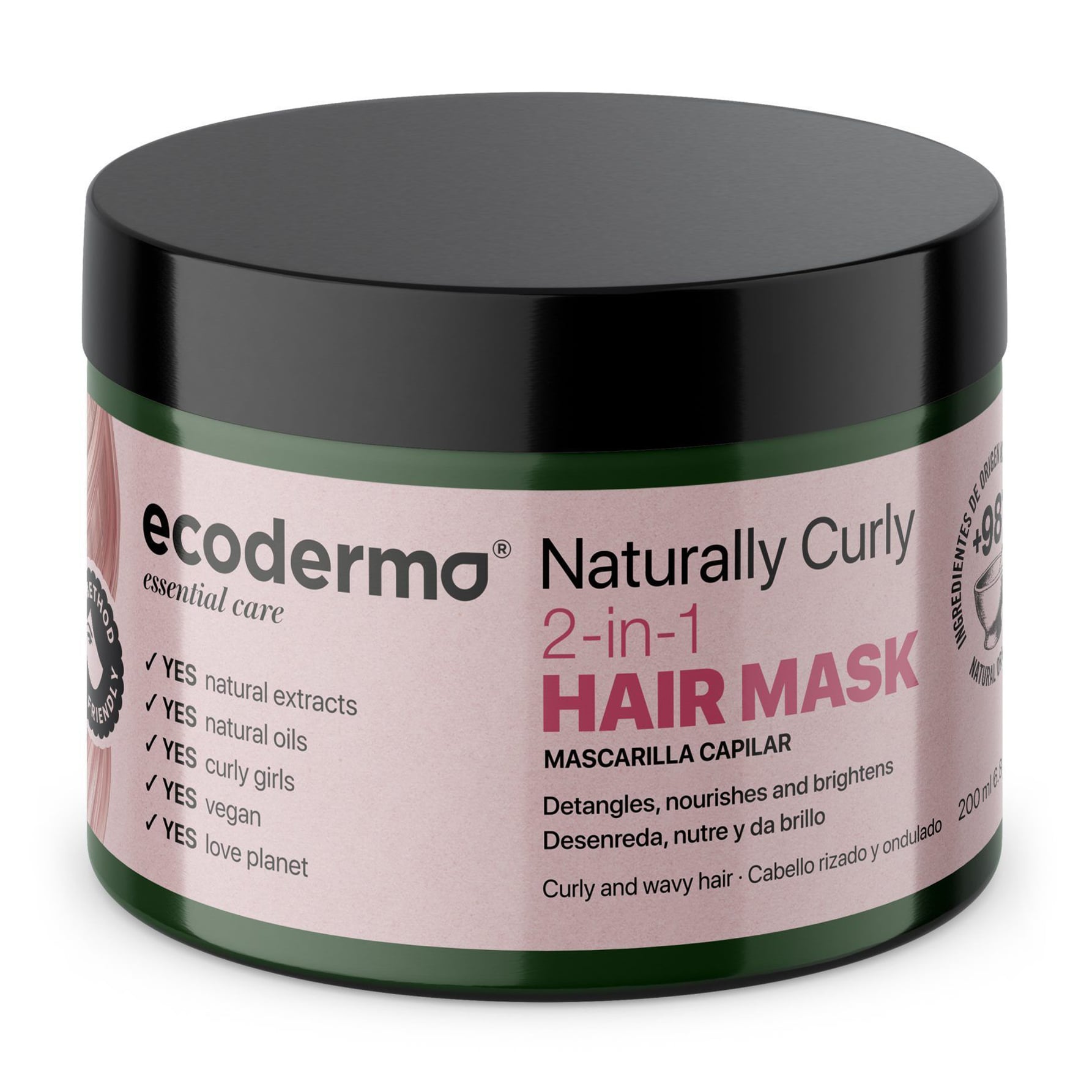 Маска Ecoderma Natural Curls Hair Mask для натуральних кучерів, 250 мл