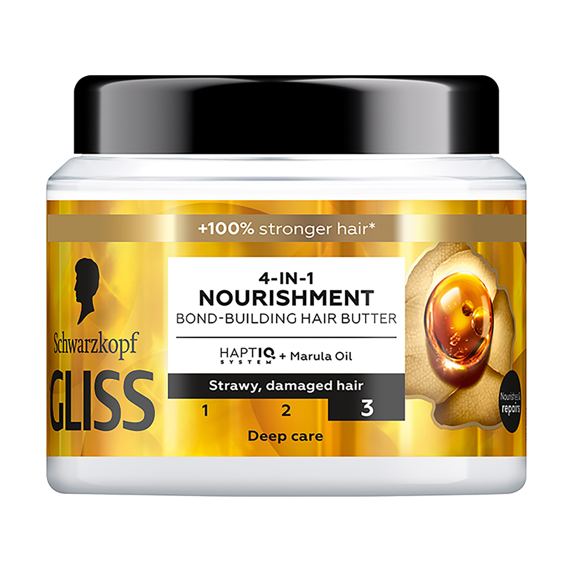 Маска Gliss Performance Treat 4 в 1 Живлення, для пошкодженого та ослабленого волосся, 400 мл