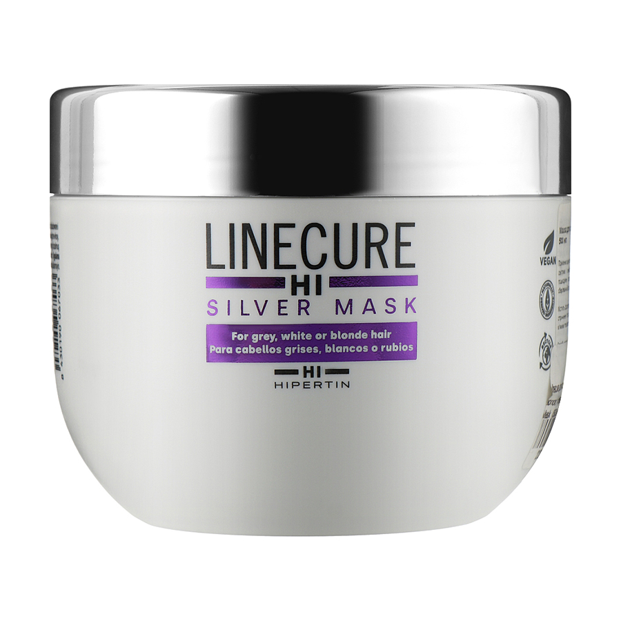 Маска Hipertin Linecure Silver Hair Mask для світлого та знебарвленого волосся, 250 мл