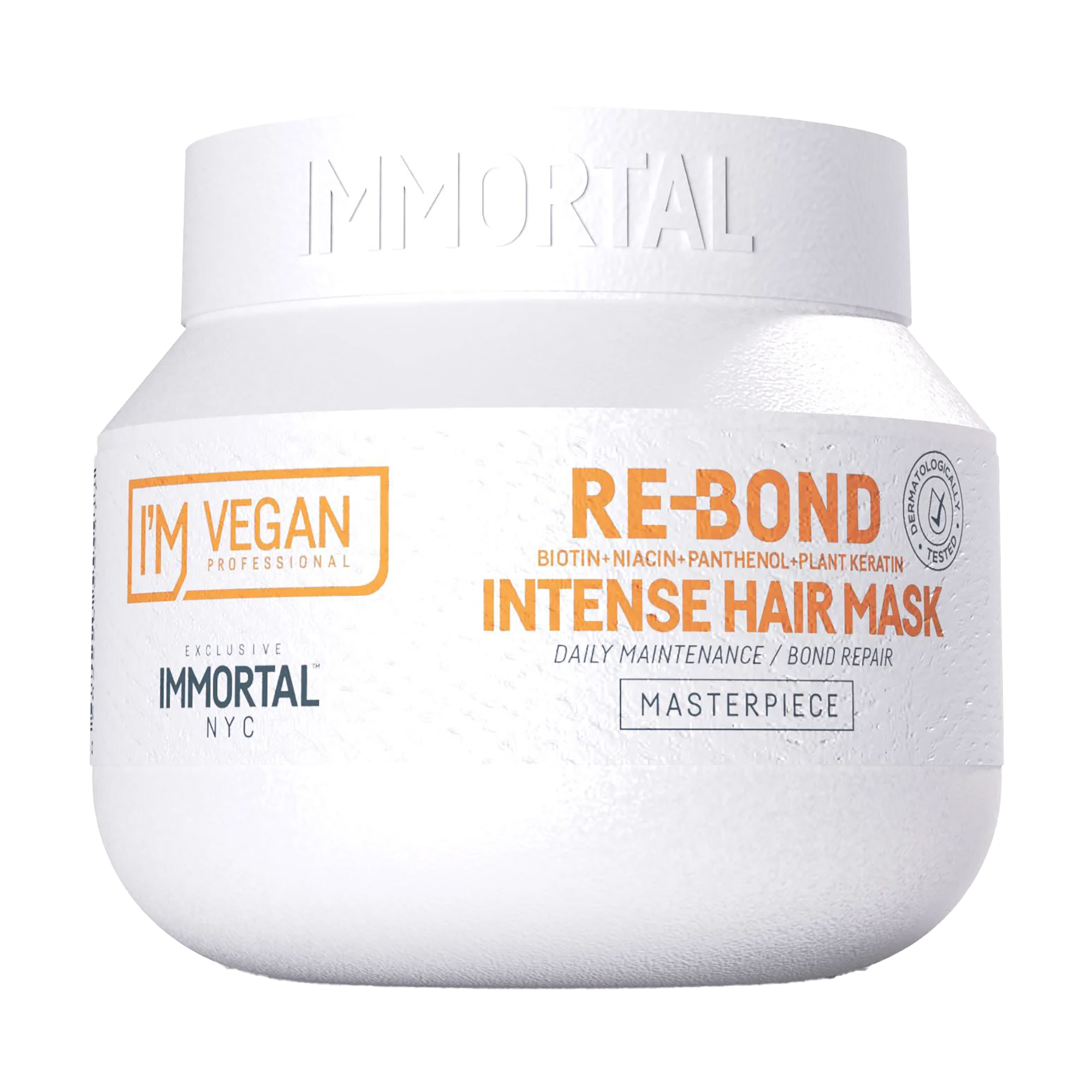 Маска Immortal NYC I'm Vegan Re-Bond Intense Hair Mask для глибокого відновлення пошкодженого волосся, 500 мл