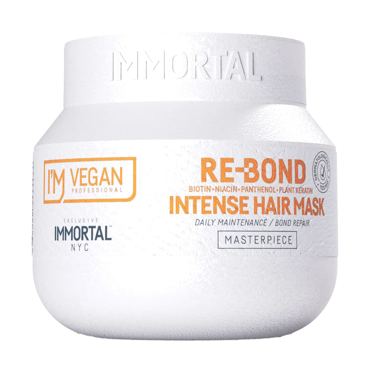 Маска Immortal NYC I'm Vegan Re-Bond Intense Hair Mask для глибокого відновлення пошкодженого волосся, 250 мл