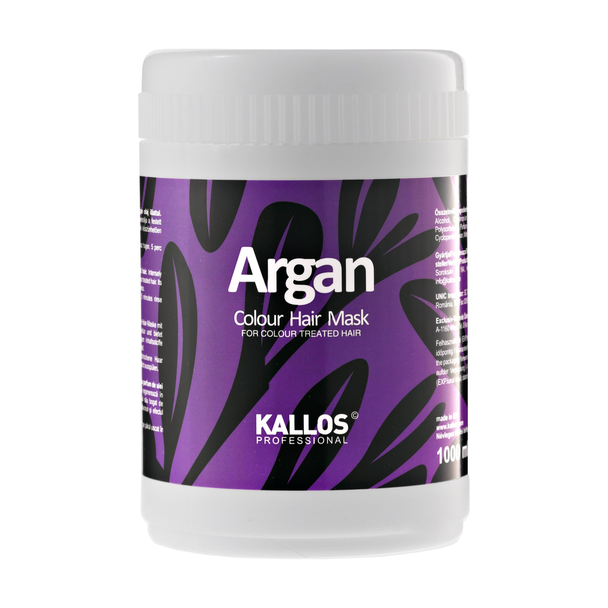 Маска Kallos Cosmetics Argan Colour Hair Mask для фарбованого волосся, 1 л