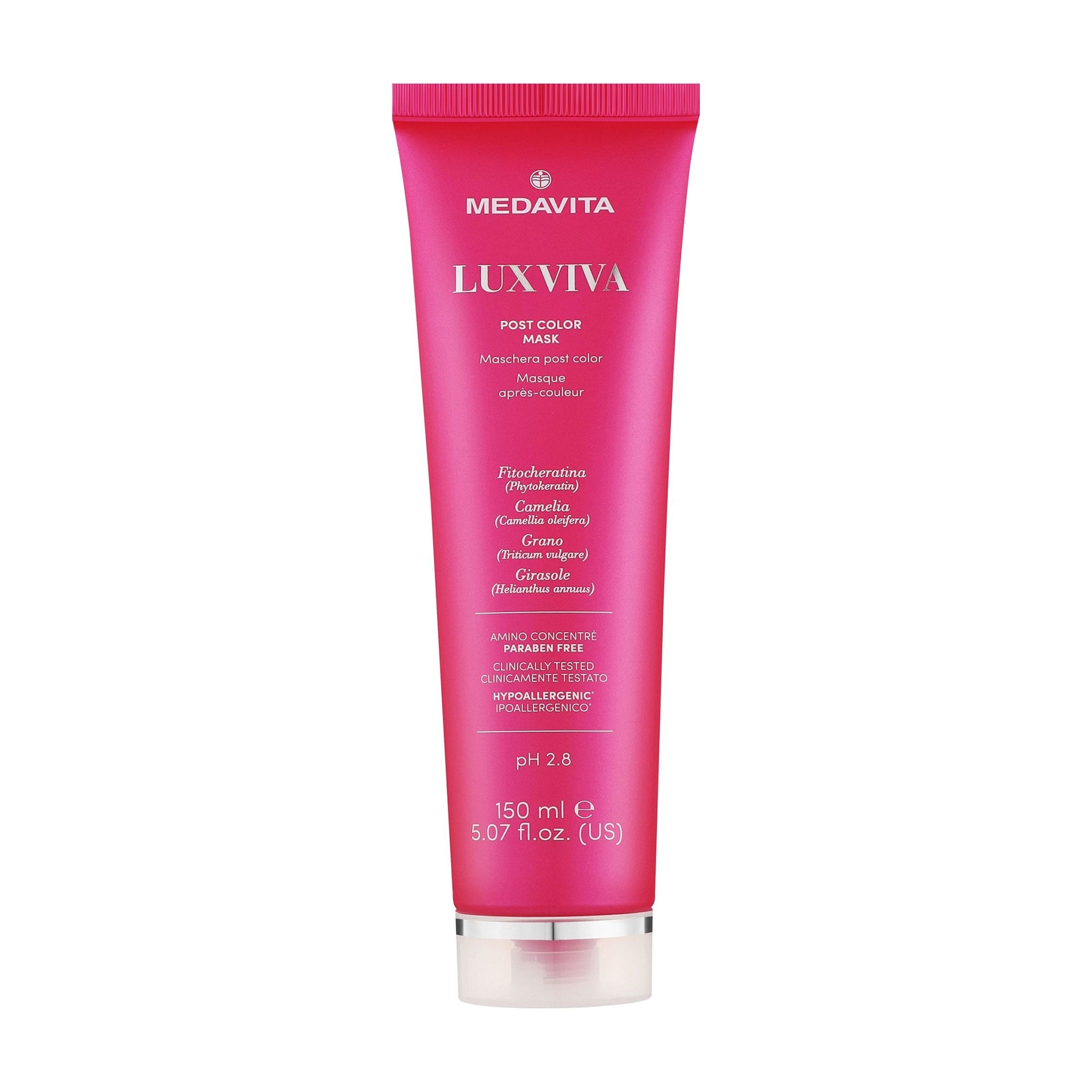Маска Medavita Luxviva Post Color Mask pH 2.8 для фарбованого волосся, 150 мл