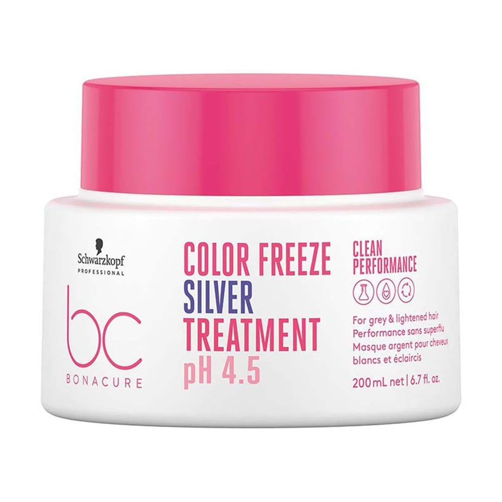 Маска Schwarzkopf Professional BC Bonacure Color Freeze Silver Treatment pH 4.5 для сивого та освітленого волосся, 200 мл