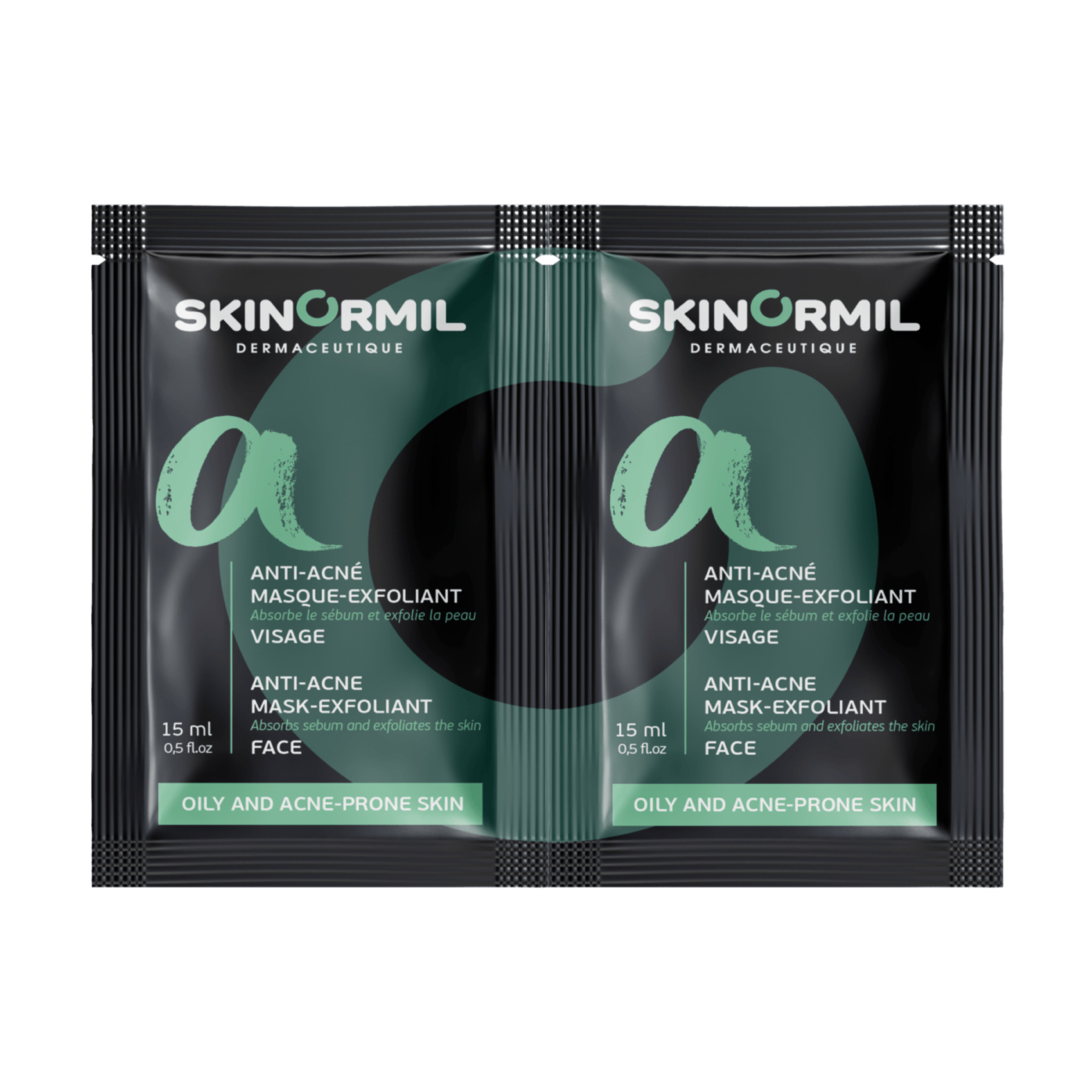Маска-скраб 2 в 1 для обличчя Skinormil Anti-Acne MAsk-Exfoliant, 2*10 мл