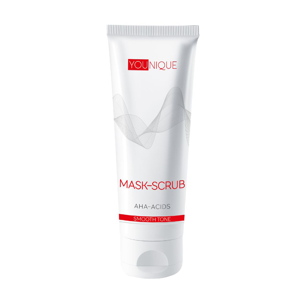 Маска-скраб для обличчя Jerelia YoUnique Mask-Scrub AHA-Acids Рівний тон обличчя, з АНА-кислотами, 75 мл