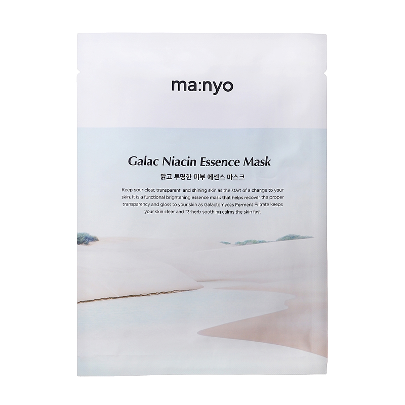 Маска тканинна для освітлення шкіри Manyo Galac Niacin 2.0 Essence Mask, 30 г