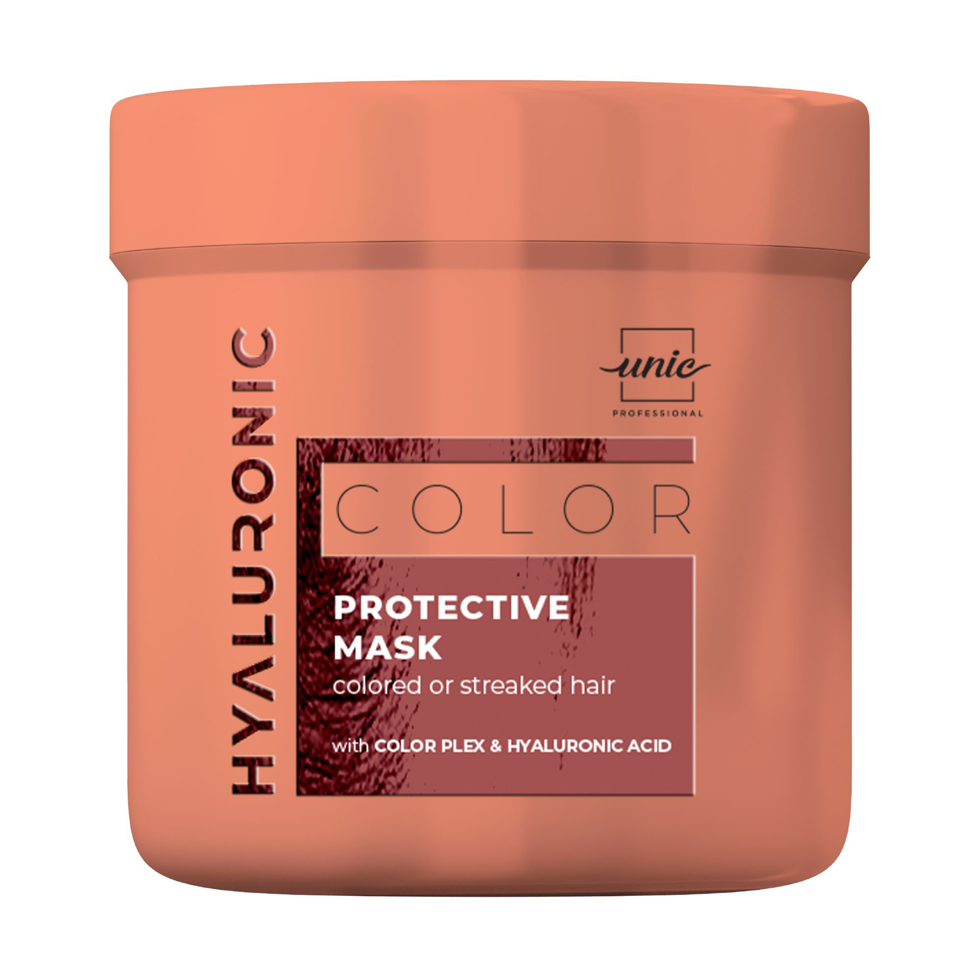 Маска Unic Hyaluronic Color Protective Mask для захисту фарбованого та мелірованого волосся, 500 мл