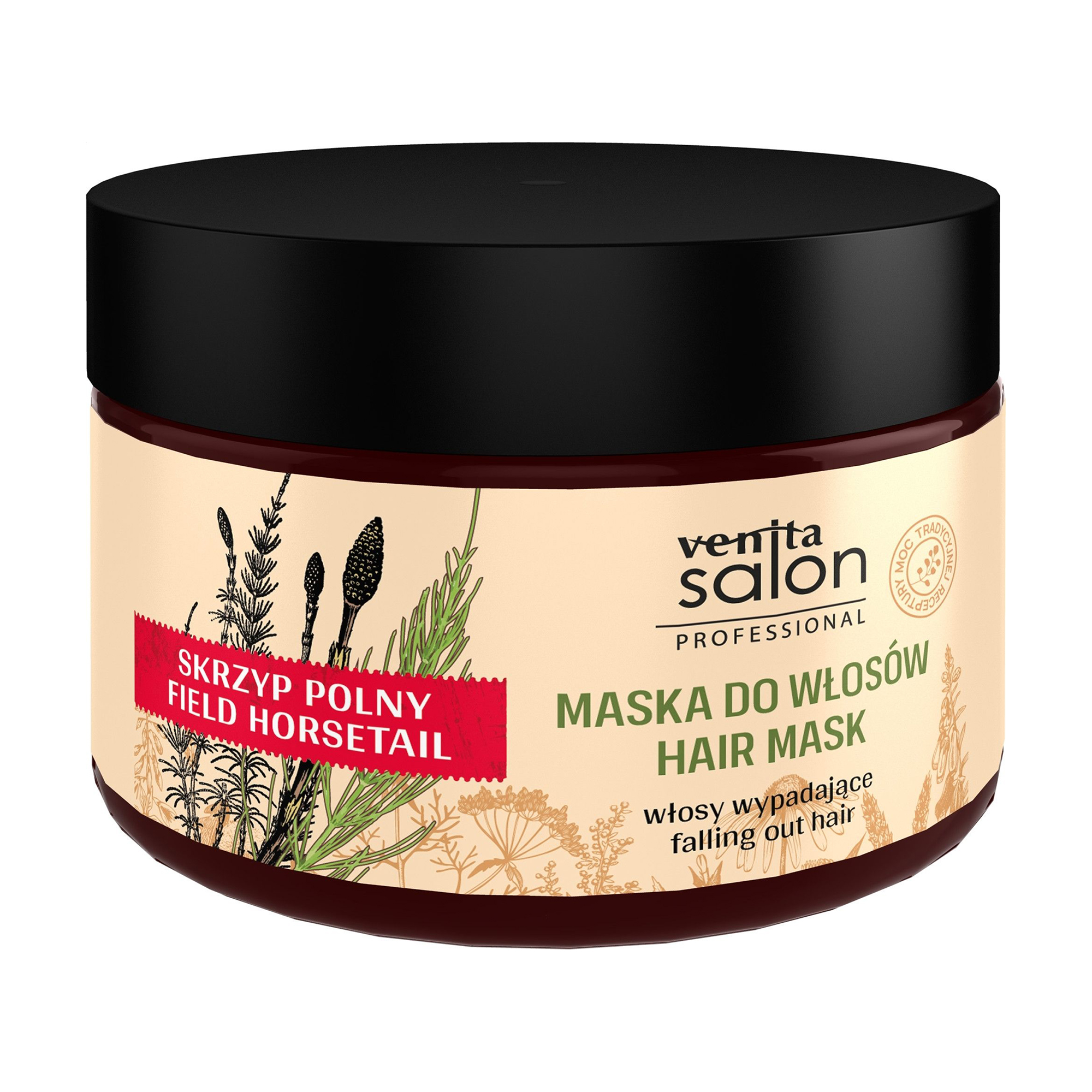 Маска Venita Salon Professional Hair Mask проти випадіння волосся, з екстрактом хвощу, 500 мл