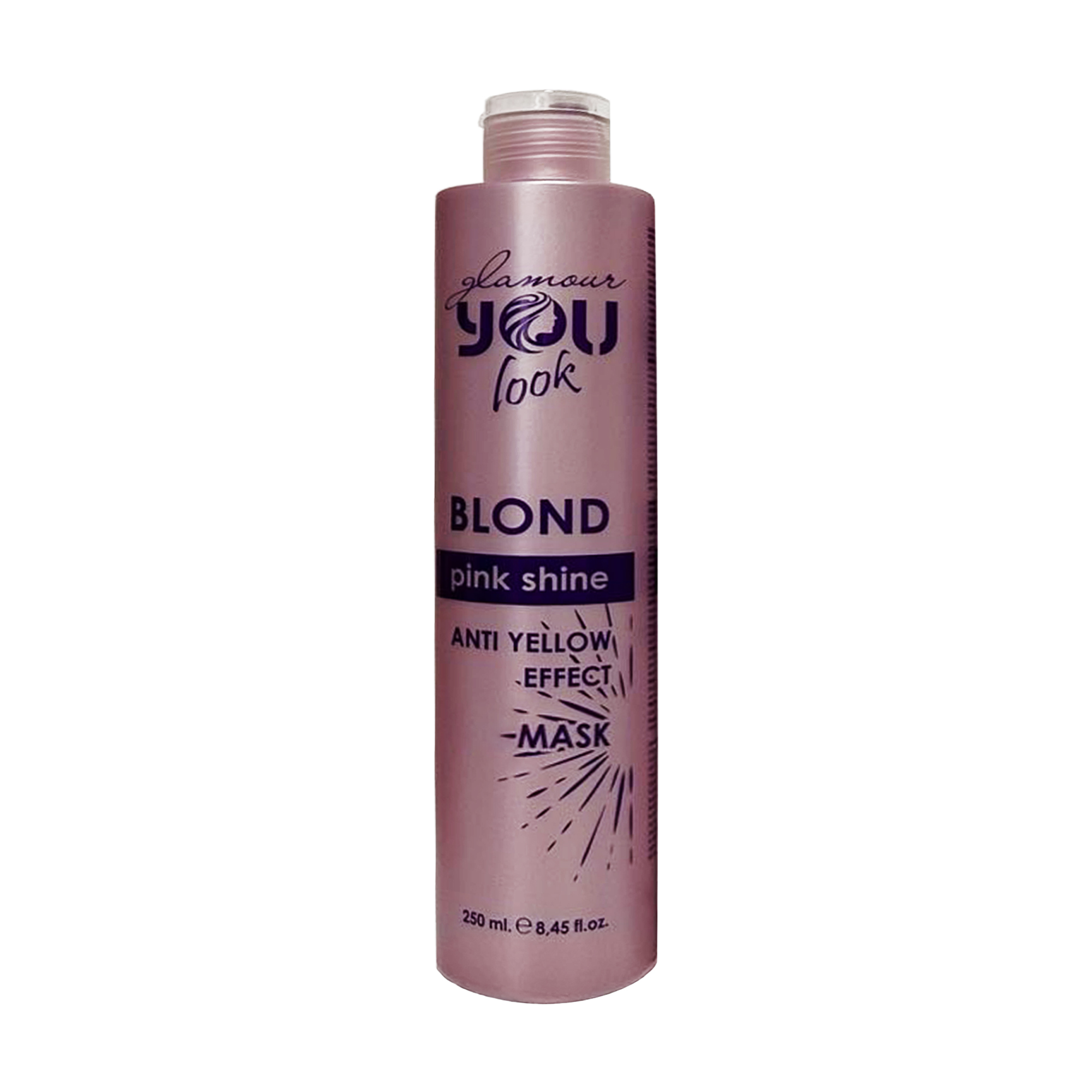 Маска You look Professional Blond Pink Shine Anti Yellow Effect Mask для нейтралізації жовто-помаранчевих відтінків, 250 мл